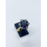 18ct gold sapphire & diamond ring