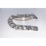 9ct white gold diamond bracelet