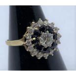 9ct gold CZ ring