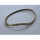 9ct gold diamond bangle