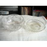 Two glass bowls