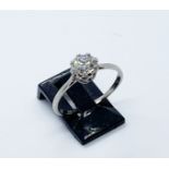 18ct white gold diamond ring