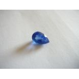 Unmounted pear cut natural tanzanite. 8.70ct