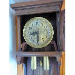 Oak longcase clock