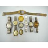 10 assorted vintage watches