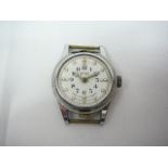1950s half hunter Smiths braille wristwatch