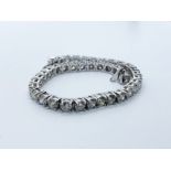 18ct white gold diamond bracelet