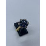 18ct gold sapphire & diamond ring