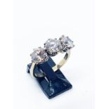 9ct gold CZ ring