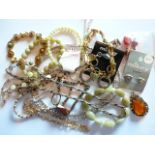 Assorted costume jewellery