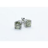 18ct white gold diamond stud earrings