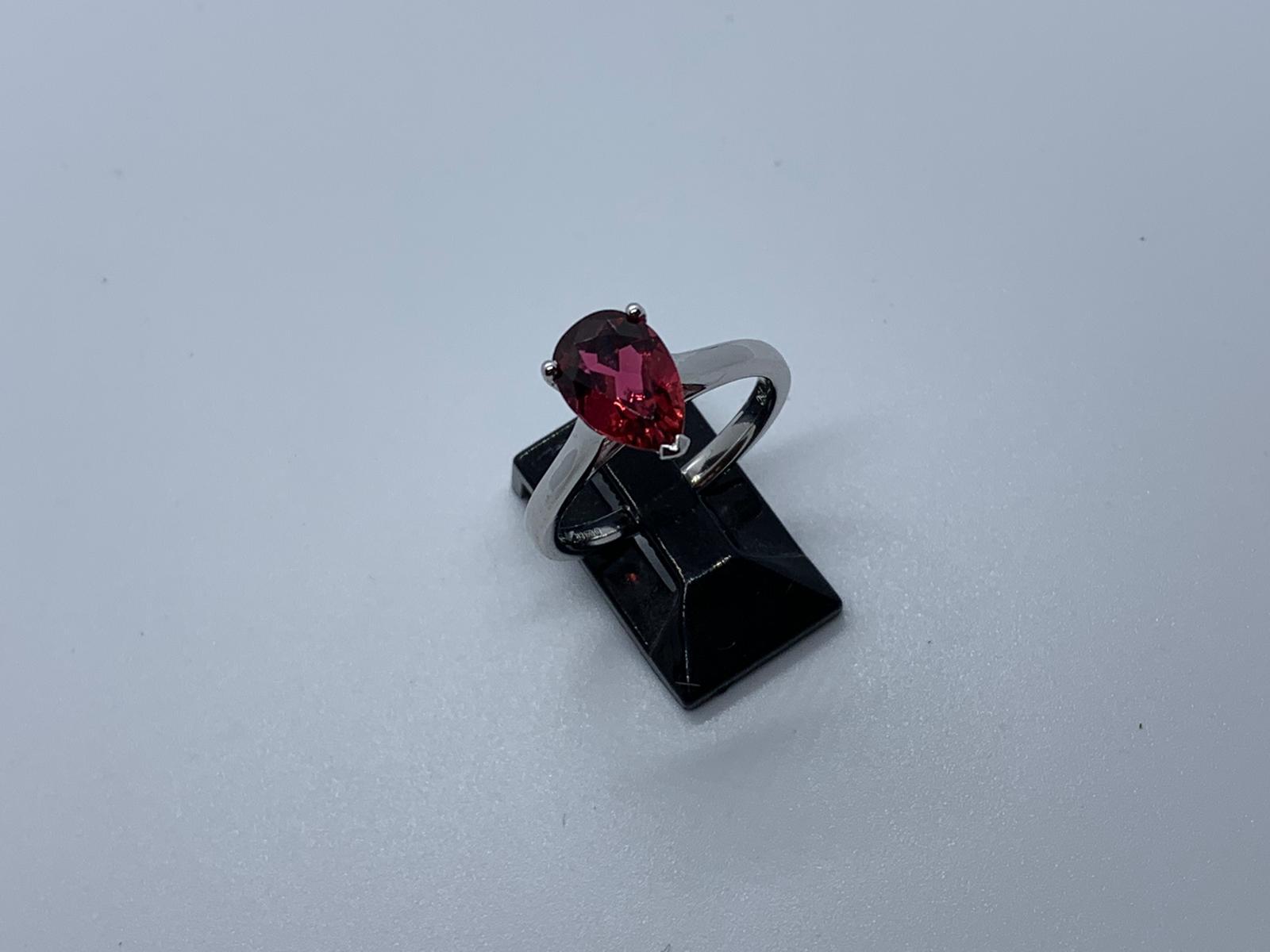 18ct white gold tourmaline ring - Image 6 of 6