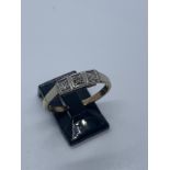 9ct gold diamond ring