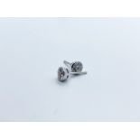 18ct white gold diamond earrings