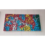 Keith Haring canvas print