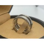 18ct white gold Bvlgari ring