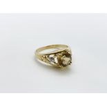 9ct gold citrine ring