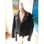 Vintage Redskins Highway Patrolman leather jacket