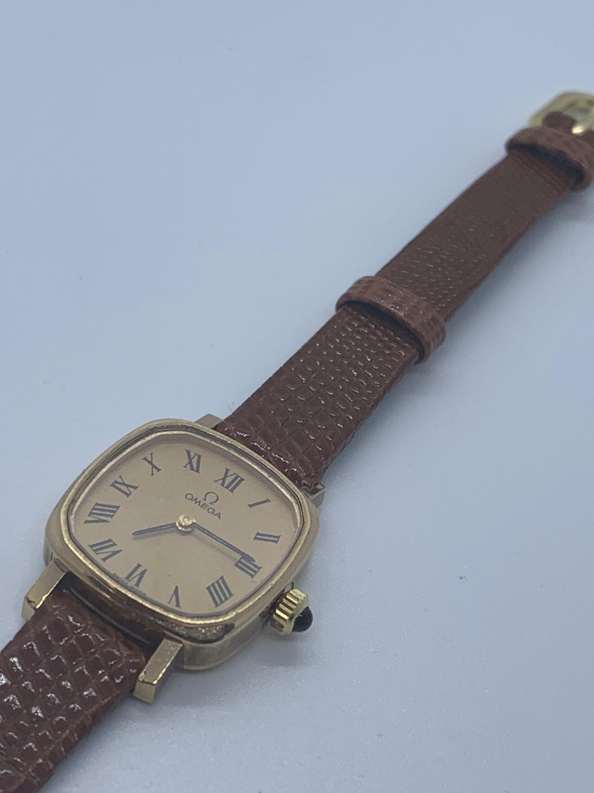 9ct gold ladies vintage Omega wristwatch - Image 5 of 6