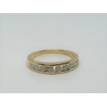 18ct gold and diamond eternity ring