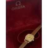 9ct gold ladies vintage Omega wristwatch