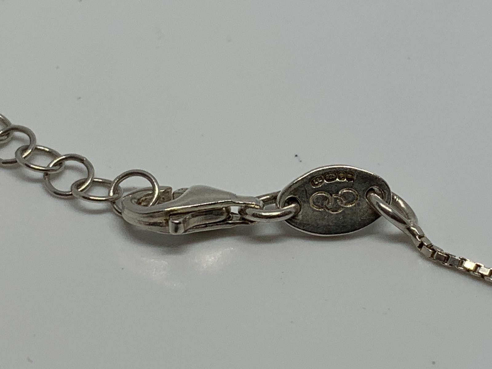 Silver Links of London feather pendant - Image 2 of 2