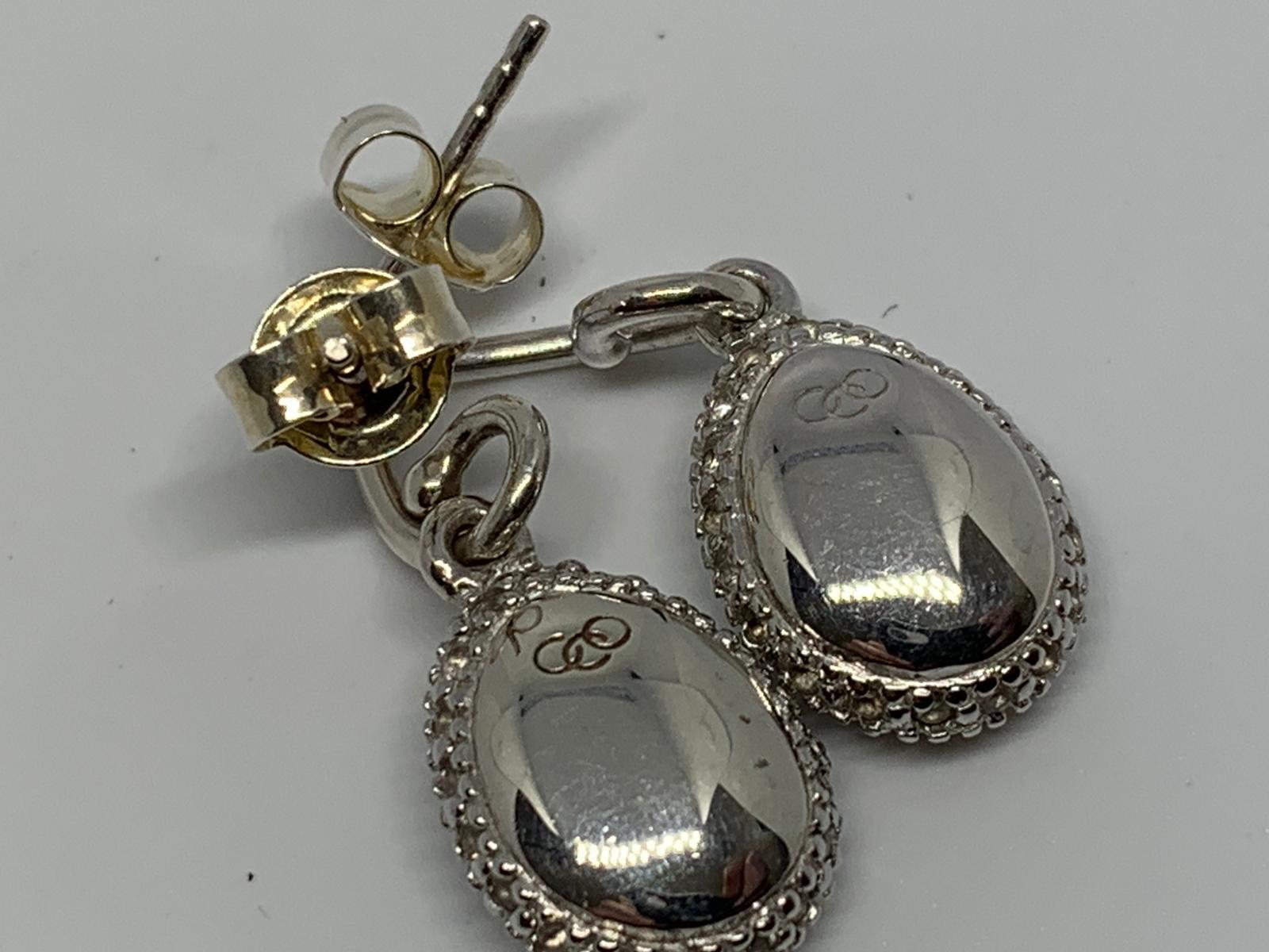 Silver Links of London earrings - Image 3 of 3