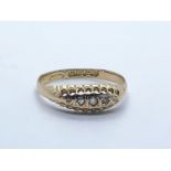 18ct gold and diamond ring