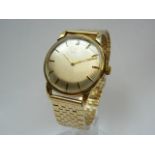 Gents Vintage Gold Omega Wrist Watch