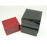 x2 lacquered watch presentation boxes