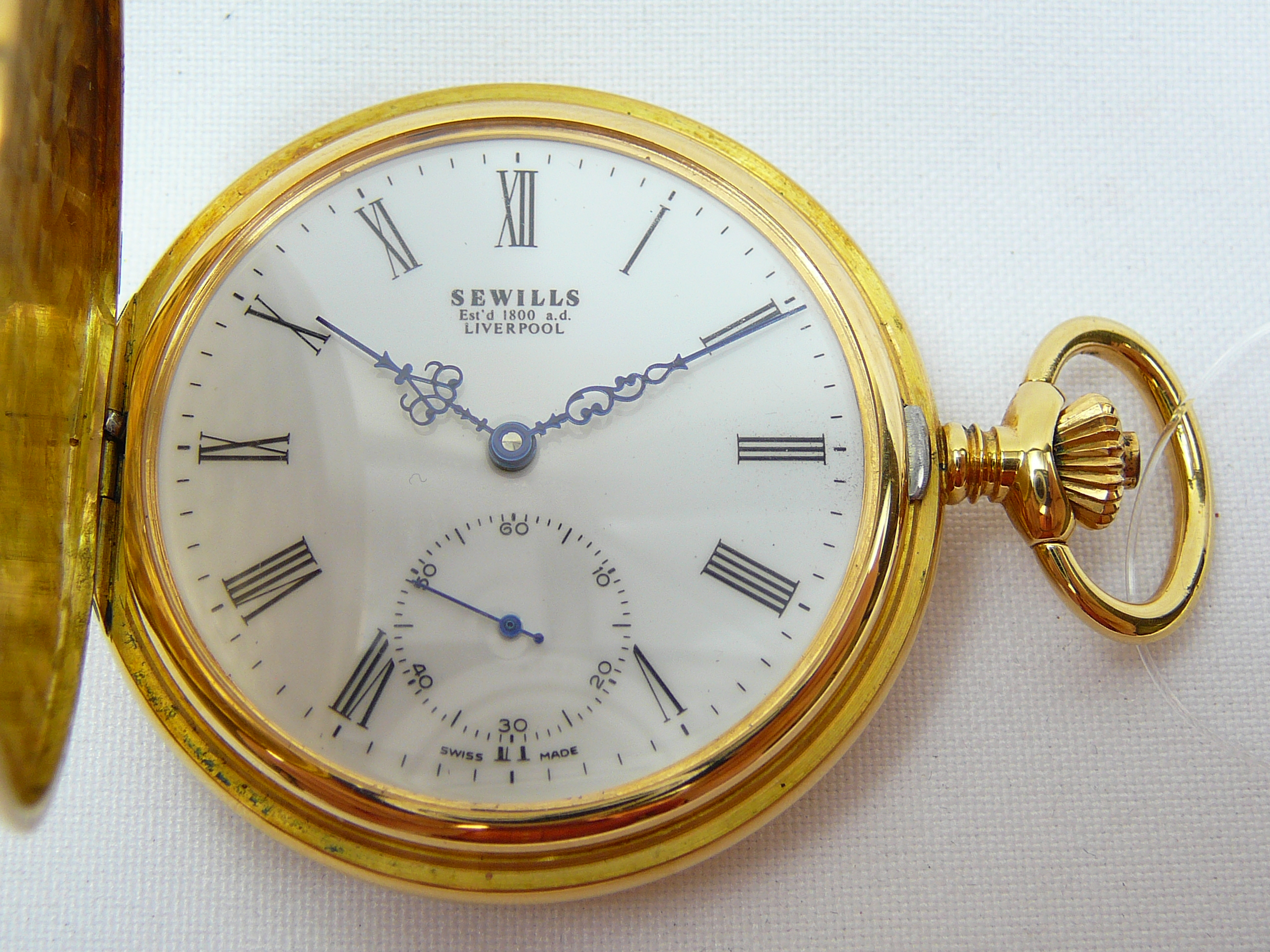 Gents Gold Sewills Gold Hunter Pocket Watch - Image 2 of 6