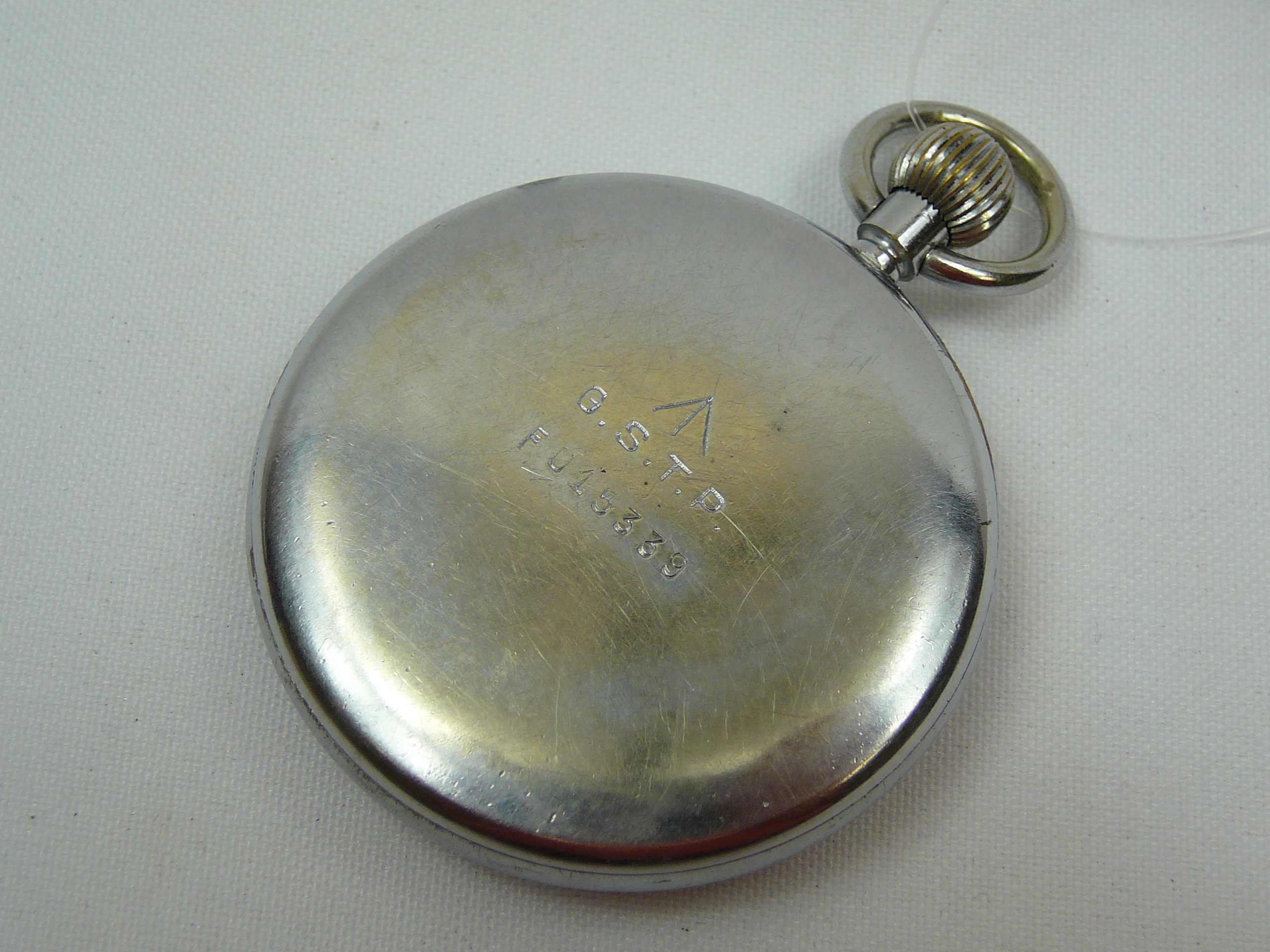 Gents Vintage WW2 Jaeger-LeCoultre Pocket Watch - Image 5 of 9