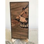 Handcrafted inlaid marquetry panel