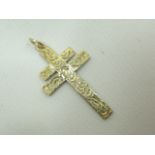 Silver cross pendant