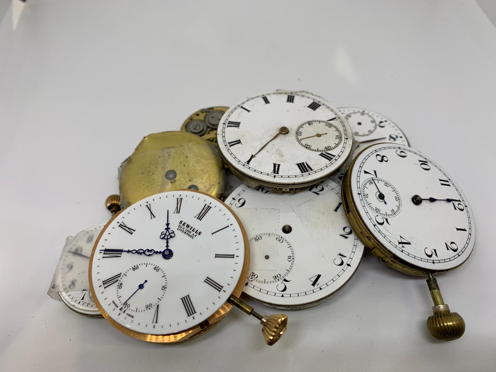 8 pocketwatch movements - Image 2 of 2