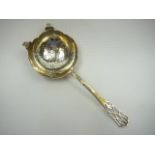 Silver tea strainer