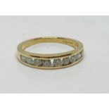 18ct gold and diamond eternity ring