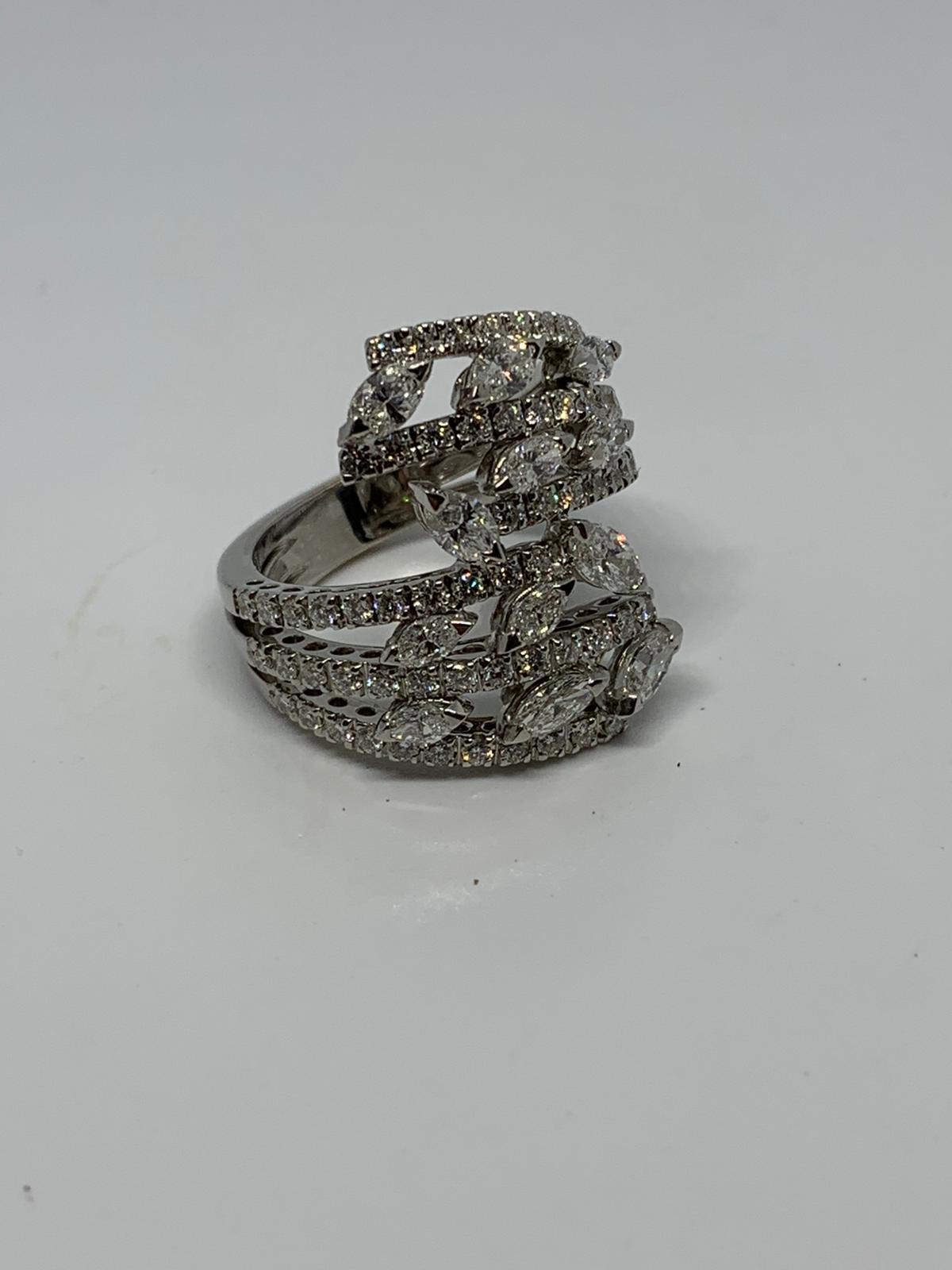 18ct white gold and diamond ring - Image 3 of 3