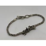 Silver dragon bracelet