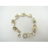 Handcrafted silver bracelet