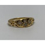 18ct gold and diamond ring