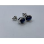 18ct gold sapphire earrings