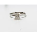 18ct white gold and diamond ring