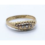 18ct gold and diamond ring