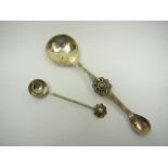 White hammered metal spoon etc