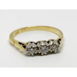 18ct gold and platinum diamond ring