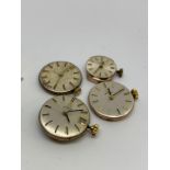 4 assorted Omega movements