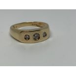 9ct gold diamond ring