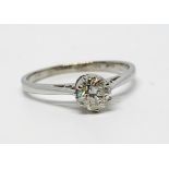 18ct white gold diamond ring