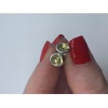 9ct gold lemon quartz earrings